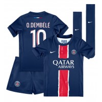 Paris Saint-Germain Ousmane Dembele #10 Replica Home Minikit 2024-25 Short Sleeve (+ pants)